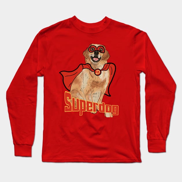 Superdog Long Sleeve T-Shirt by RiyanRizqi